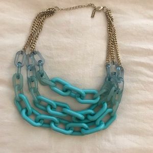 BaubleBar turquoise lucite necklace